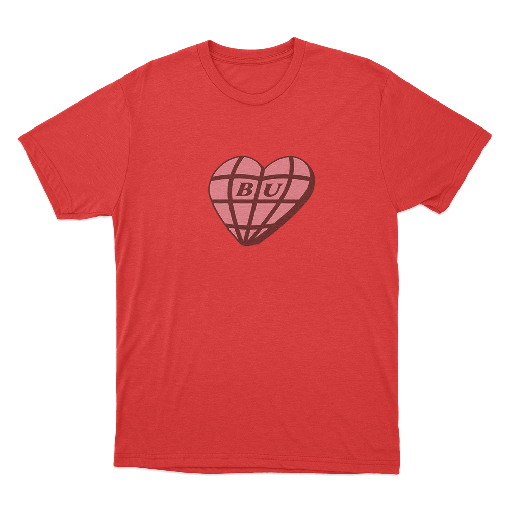 BU Heart Unisex T Shirt Red BU Heart Unisex T Shirt Red