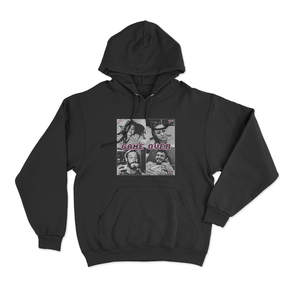 Game Over Unisex Hoodie Black Game Over Unisex Hoodie Black