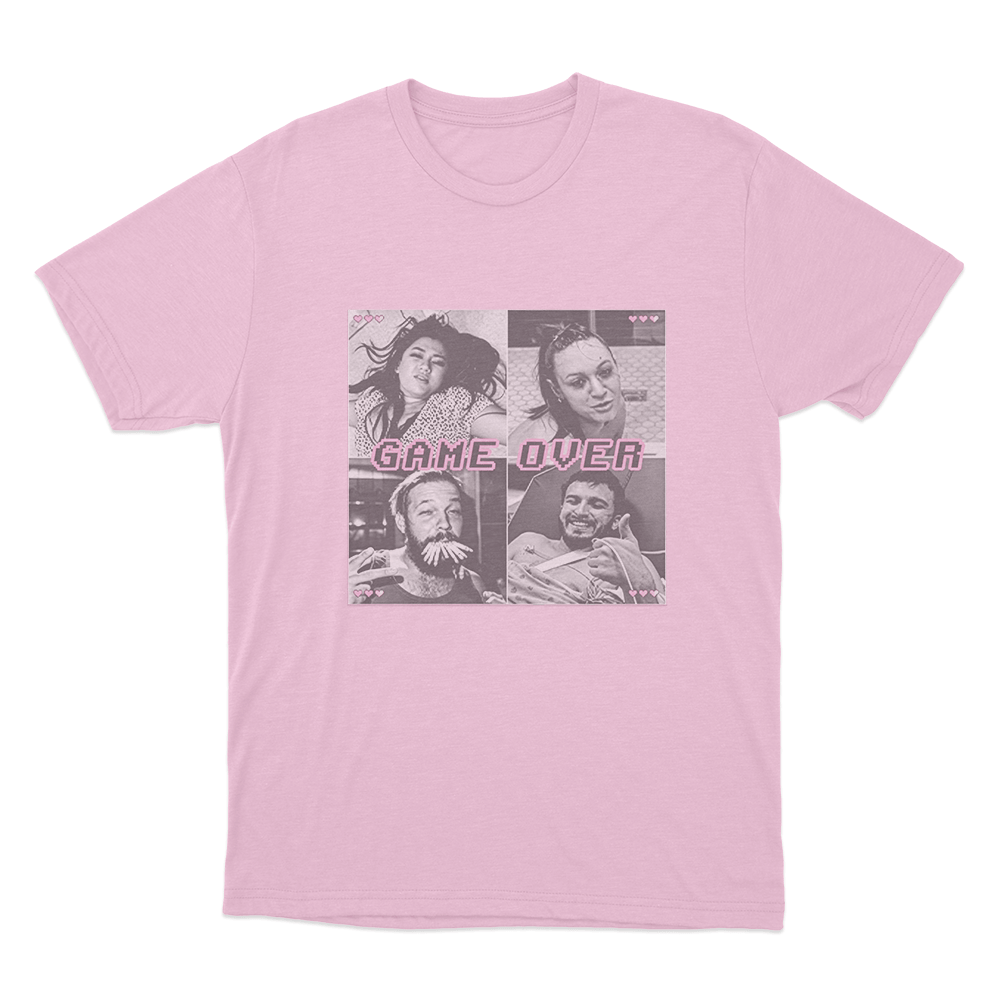 Game Over Unisex T Shirt Pink Game Over Unisex T Shirt Pink