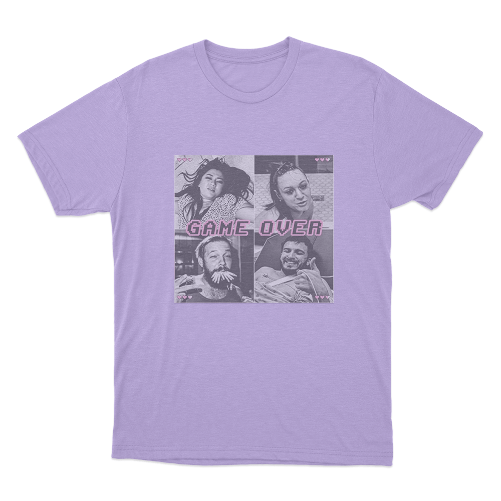 Game Over Unisex T Shirt Purple Game Over Unisex T Shirt Purple