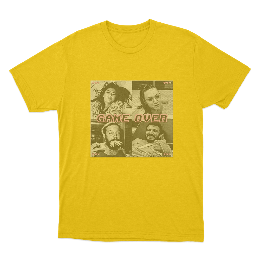 Game Over Unisex T Shirt Yellow Game Over Unisex T Shirt Yellow